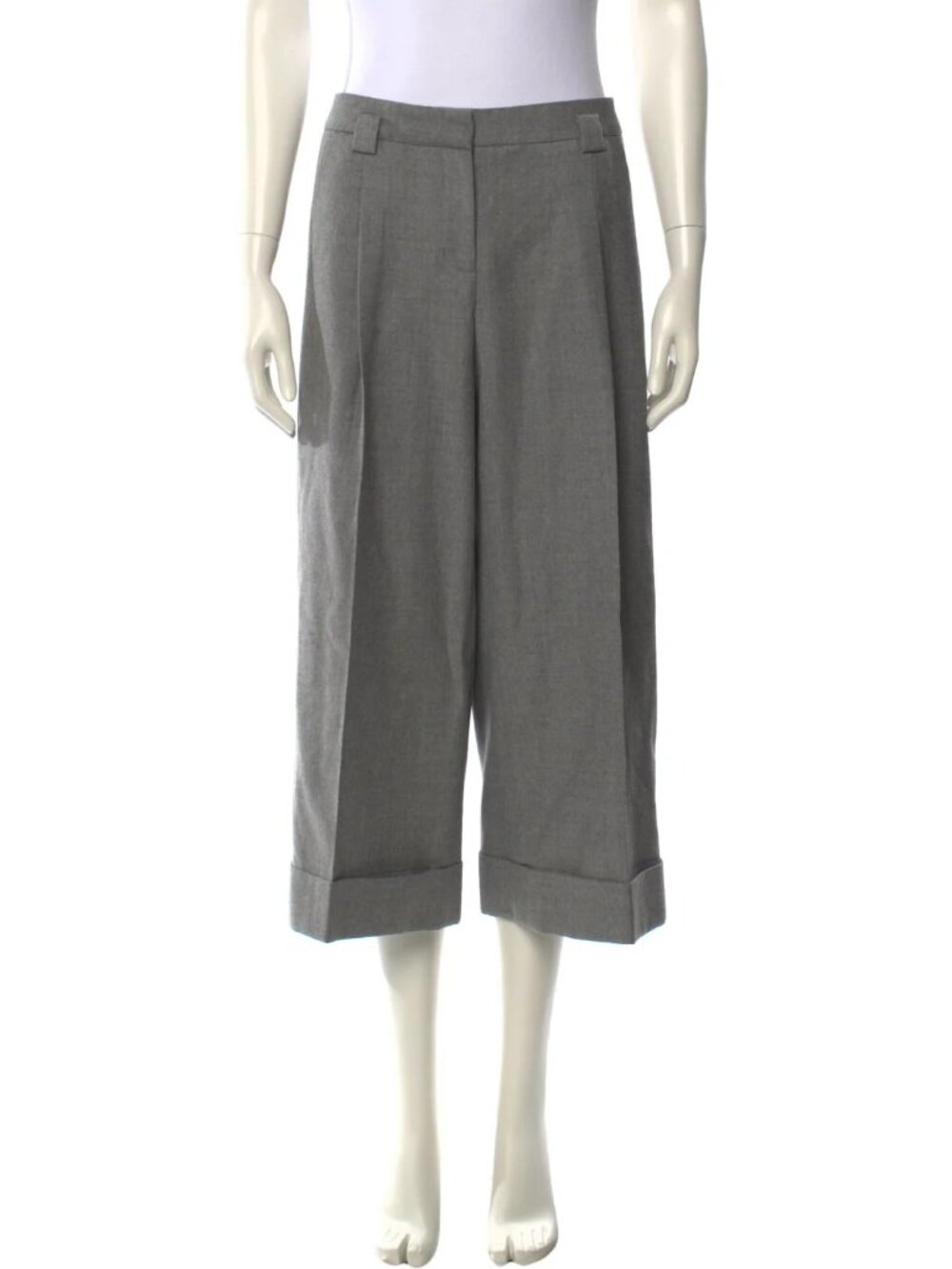 3.1 Phillip Lim  Wool Wide Leg Pants  Grey | Size: XS | US 2